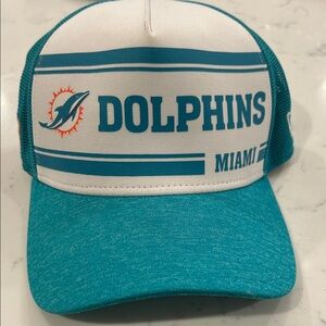 New Era Miami Dolphins Teal and White Hat